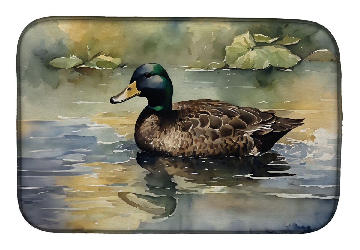 21 x 14 in. Unisex American Black Duck Dish Drying Mat