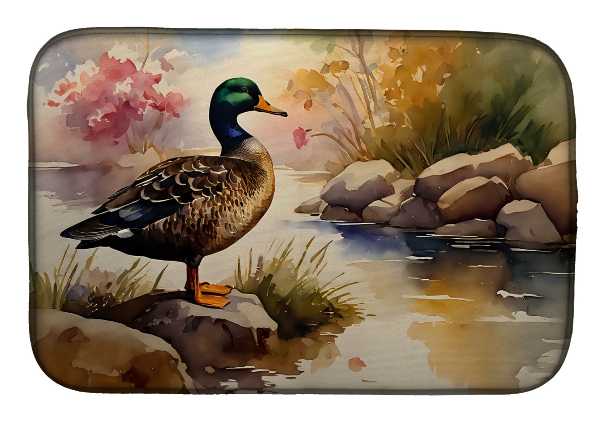 21 x 14 in. Unisex American Black Duck Dish Drying Mat