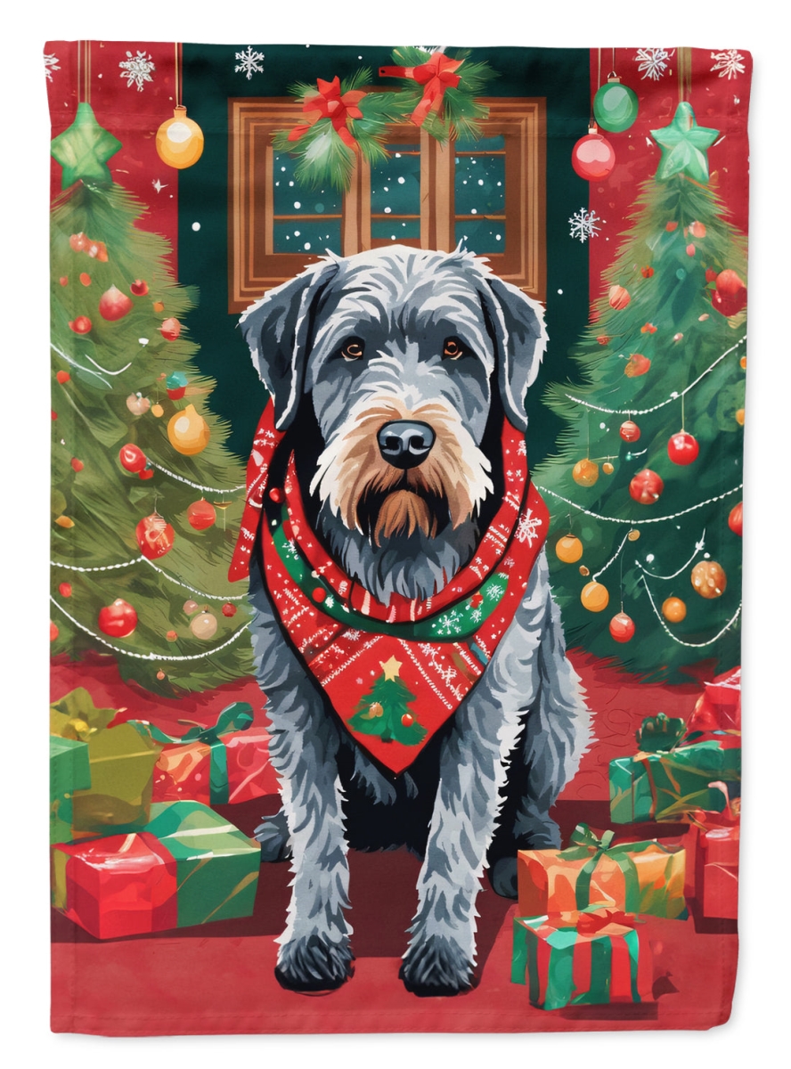DAC3472CHF 40 x 28 in. Unisex German Wirehaired Pointer Christmas Polyester House Flag