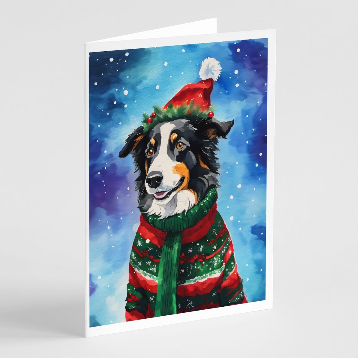 5 x 7 in. Unisex Border Collie Christmas Greeting Cards - Pack of 8 -  PartyPros, PA4379219