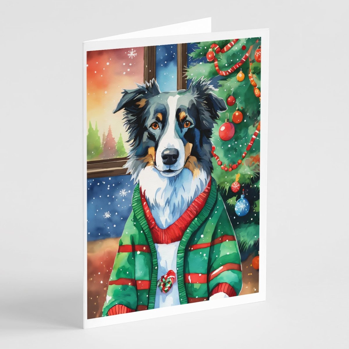 5 x 7 in. Unisex Border Collie Christmas Greeting Cards - Pack of 8 -  PartyPros, PA4379220