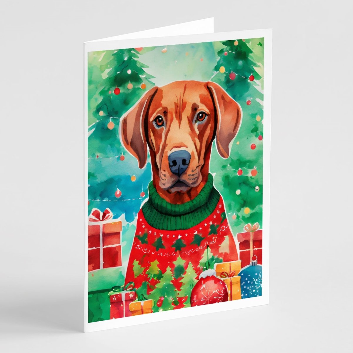 5 x 7 in. Unisex Vizsla Christmas Greeting Cards - Pack of 8 -  PartyPros, PA4379276