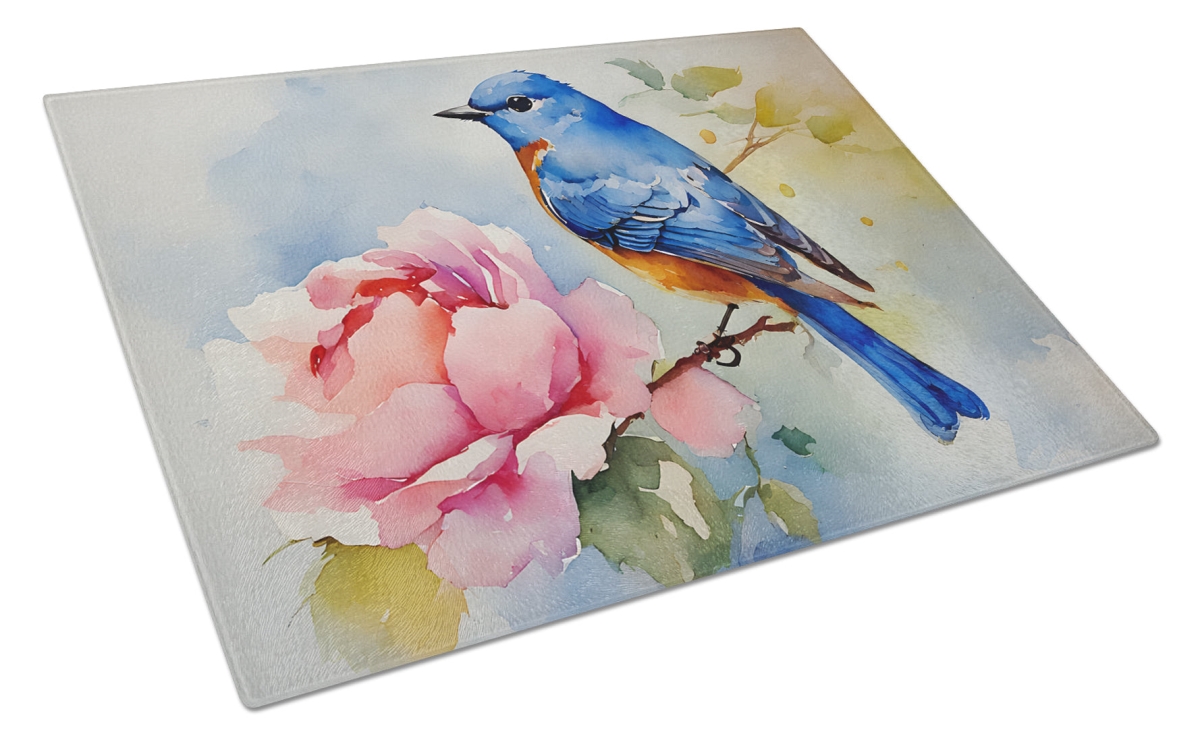 DAC3188LCB 15 x 12 in. Bluebird Glass Cutting Board