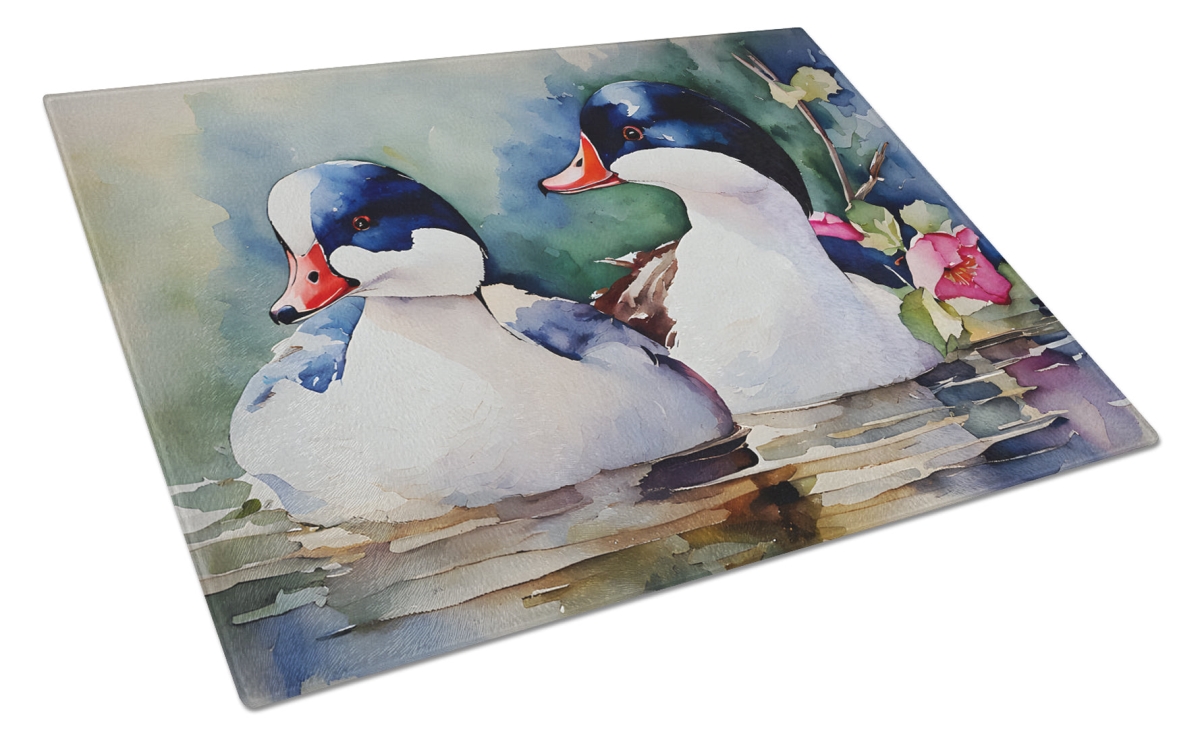 DAC3192LCB 15 x 12 in. Bufflehead Glass Cutting Board