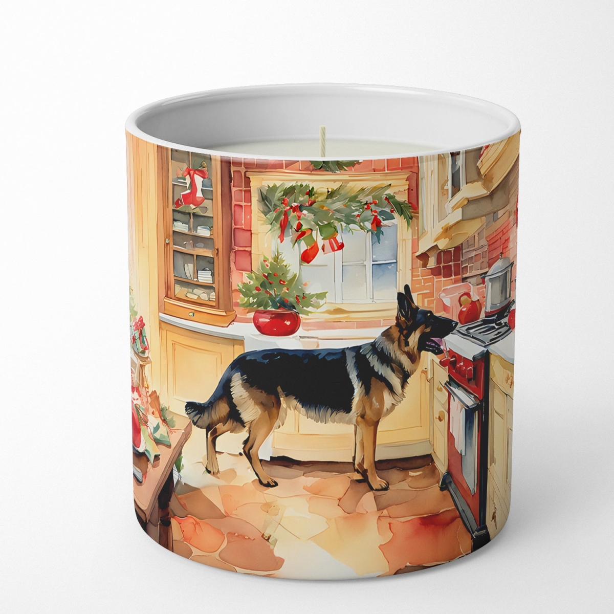 DAC3796CDL 10 oz German Shepherd Christmas Cookies Decorative 100 Percent Soy Candle