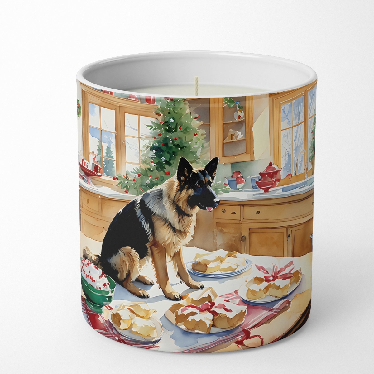 DAC3797CDL 10 oz German Shepherd Christmas Cookies Decorative 100 Percent Soy Candle