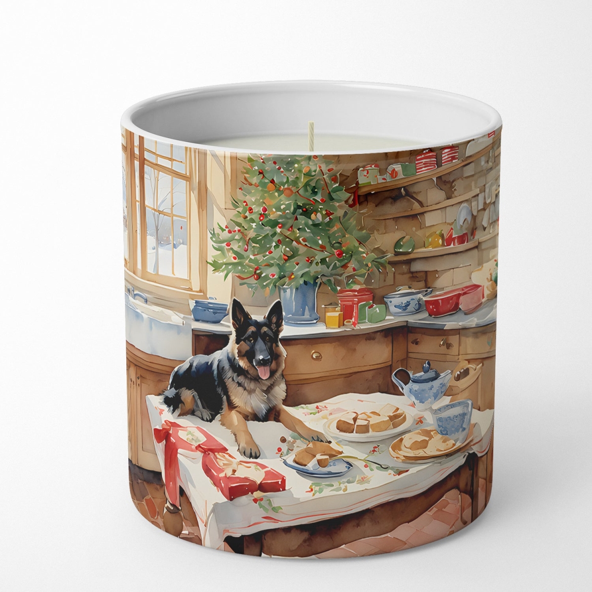 DAC3798CDL 10 oz German Shepherd Christmas Cookies Decorative 100 Percent Soy Candle