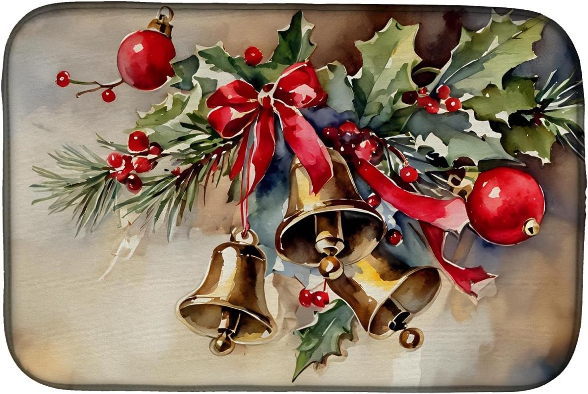 Picture of Carolines Treasures DAC3907DDM 21 x 14 in.  Christmas Bells Dish Drying Mat