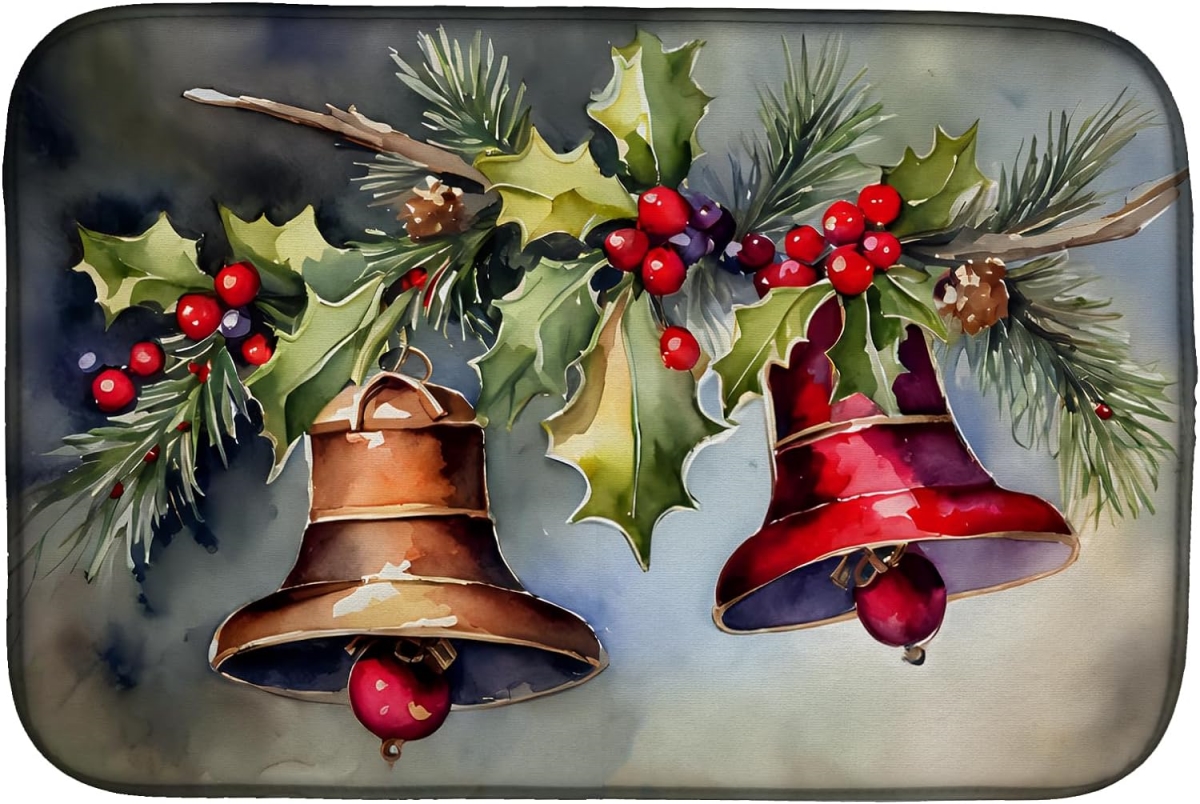 Picture of Carolines Treasures DAC3908DDM 21 x 14 in.  Christmas Bells Dish Drying Mat