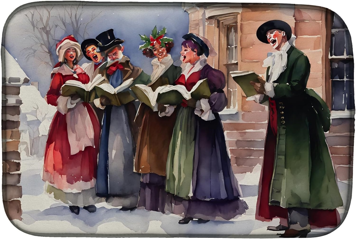 Picture of Carolines Treasures DAC3913DDM 21 x 14 in.  Christmas Carolers Dish Drying Mat