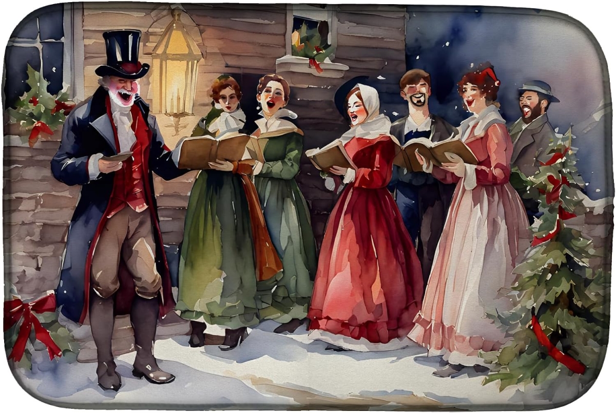 Picture of Carolines Treasures DAC3914DDM 21 x 14 in.  Christmas Carolers Dish Drying Mat