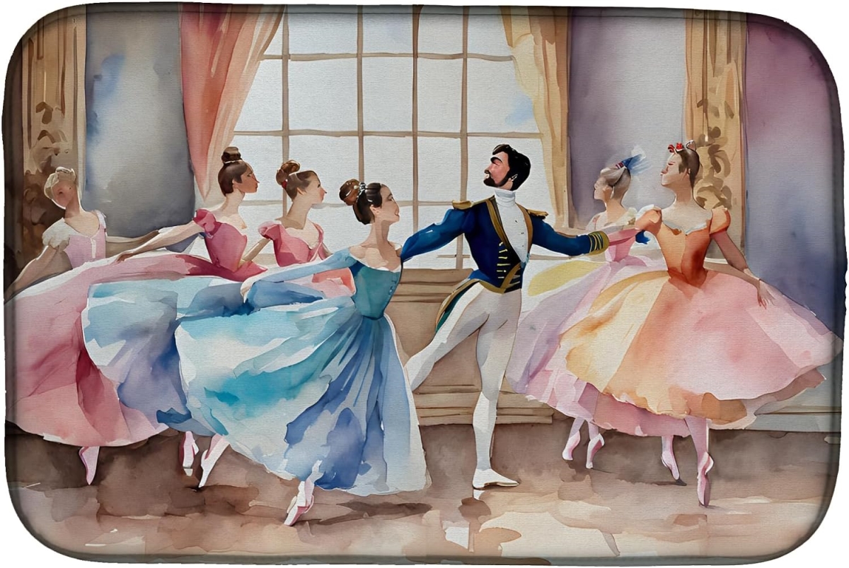 DAC3945DDM 21 x 14 in.  Christmas Nutcracker Ballet Dish Drying Mat
