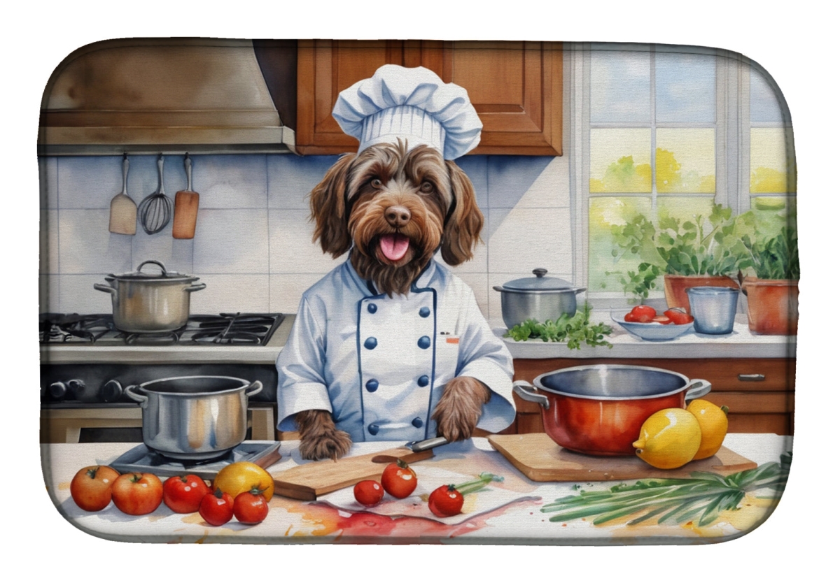 Picture of Carolines Treasures DAC6342DDM 21 x 14 in. Wirehaired Pointing Griffon The Chef Dish Drying Mat