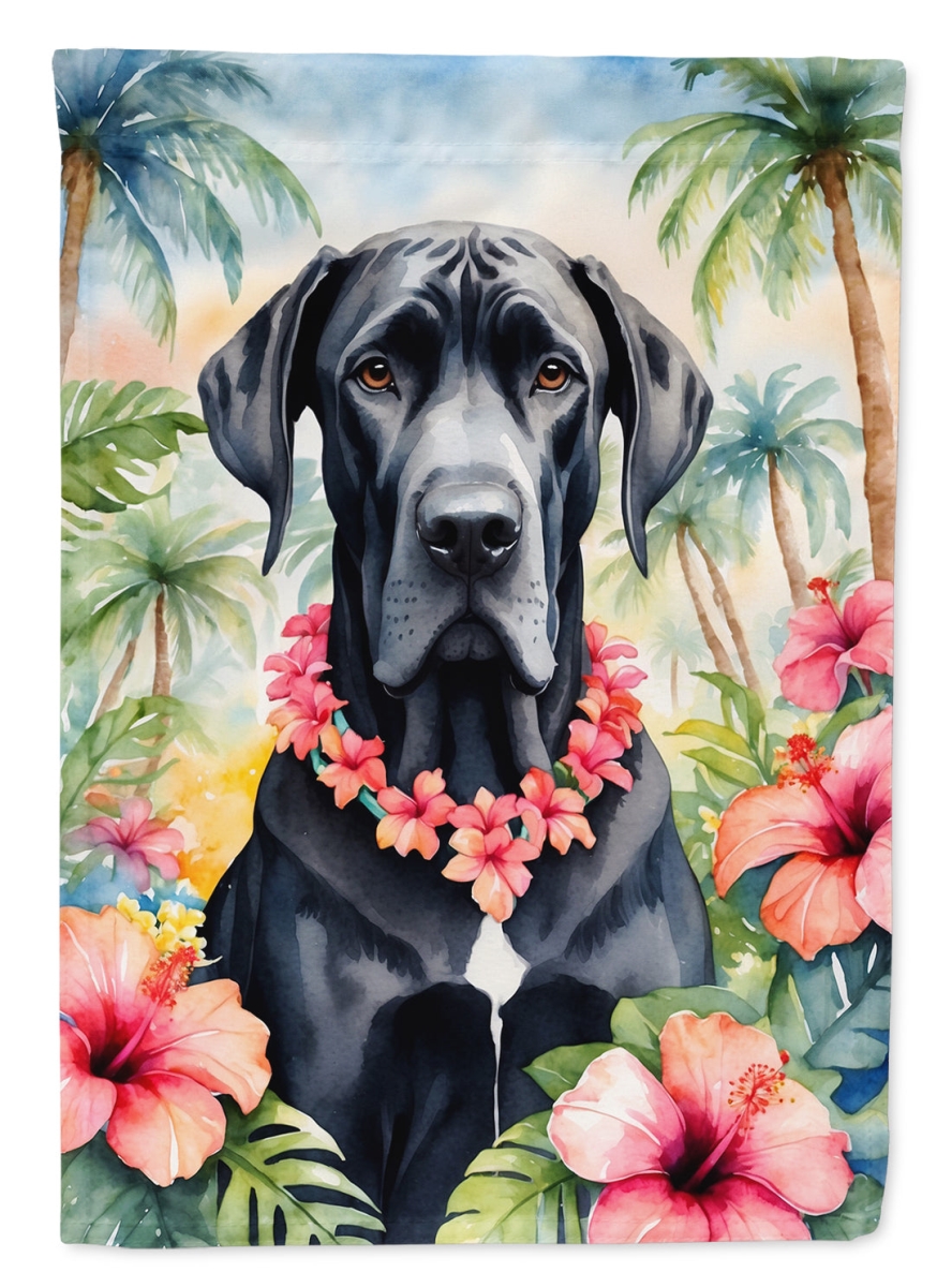 DAC6445CHF 40 x 28 in. Great Dane Luau House Flag