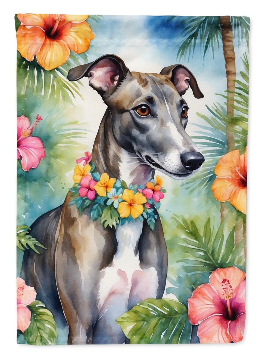DAC6449CHF 40 x 28 in. Greyhound Luau House Flag