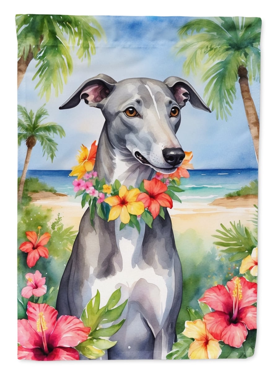 DAC6450CHF 40 x 28 in. Greyhound Luau House Flag