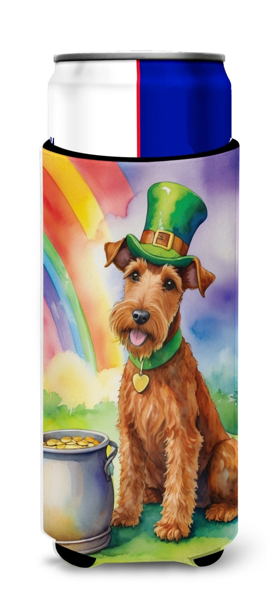 DAC5558MUK 12 oz Irish Terrier St Patricks Day Hugger for Ultra Slim Cans