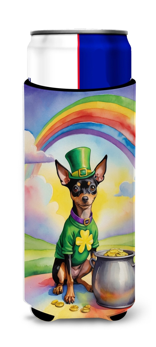 DAC5575MUK 12 oz Miniature Pinscher St Patricks Day Hugger for Ultra Slim Cans
