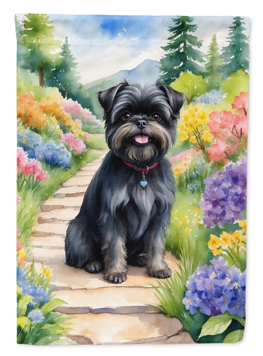 DAC6541CHF 40 x 28 in. Affenpinscher Spring Garden House Flag