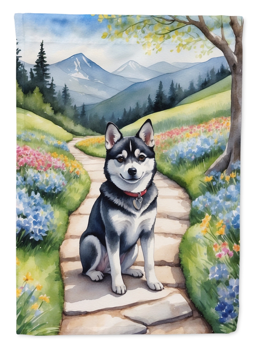DAC6545CHF 40 x 28 in. Alaskan Klee Kai Spring Garden House Flag