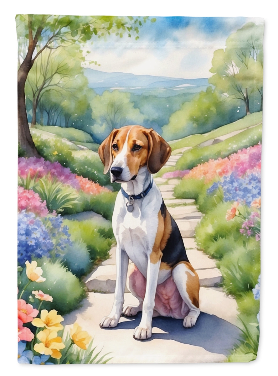 DAC6551CHF 40 x 28 in. American Foxhound Spring Garden House Flag