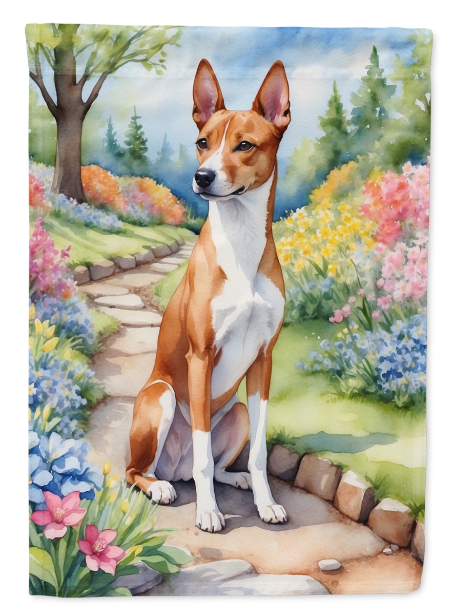 DAC6558CHF 40 x 28 in. Basenji Spring Garden House Flag