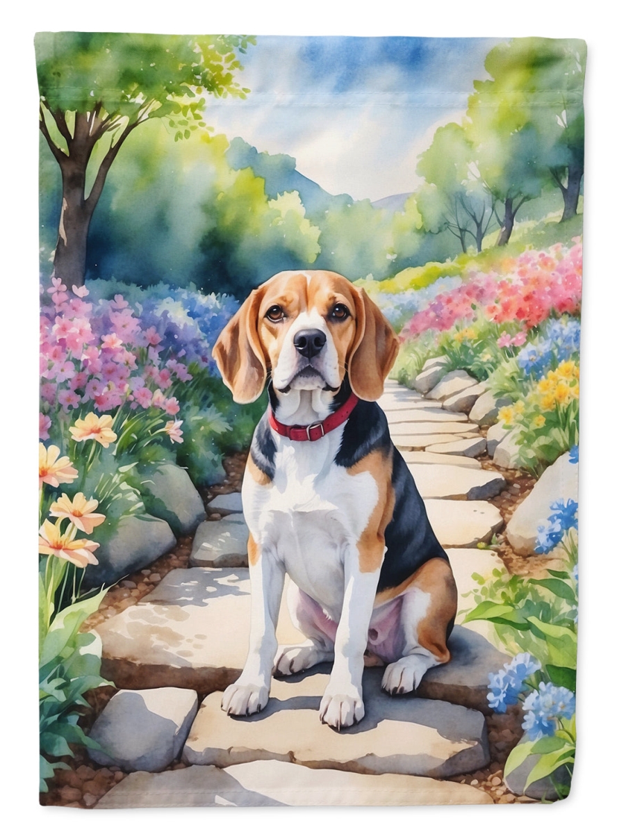 DAC6560CHF 40 x 28 in. Beagle Spring Garden House Flag