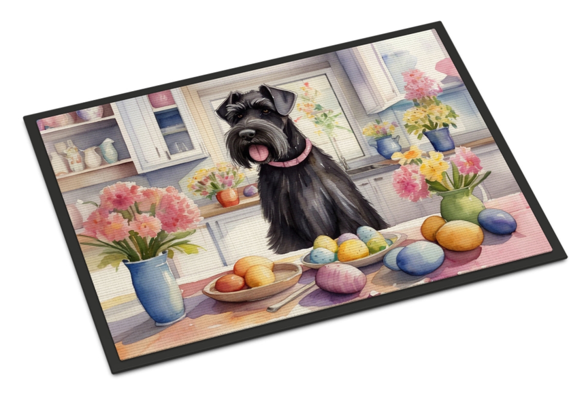 DAC6821JMAT 24 x 36 in. Decorating Easter Giant Schnauzer Doormat
