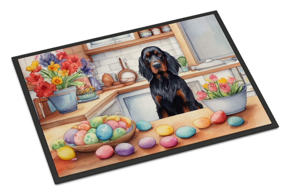 DAC6825JMAT 24 x 36 in. Decorating Easter Gordon Setter Doormat