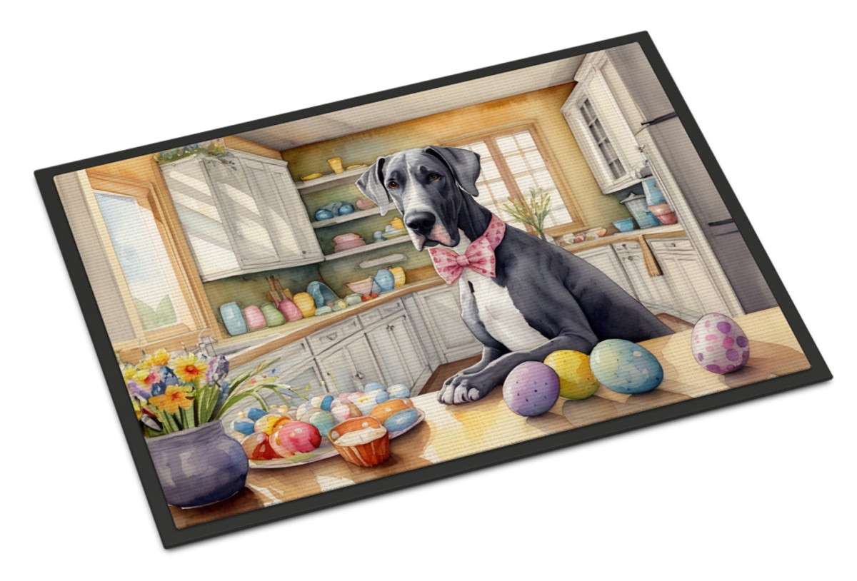 DAC6827JMAT 24 x 36 in. Decorating Easter Great Dane Doormat