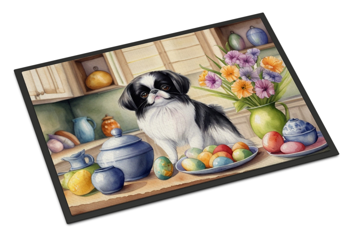 DAC6839JMAT 24 x 36 in. Decorating Easter Japanese Chin Doormat