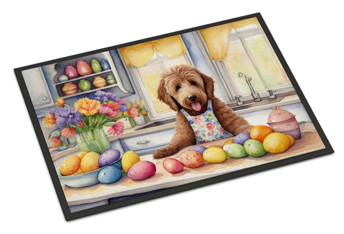 DAC6843JMAT 24 x 36 in. Decorating Easter Labradoodle Doormat
