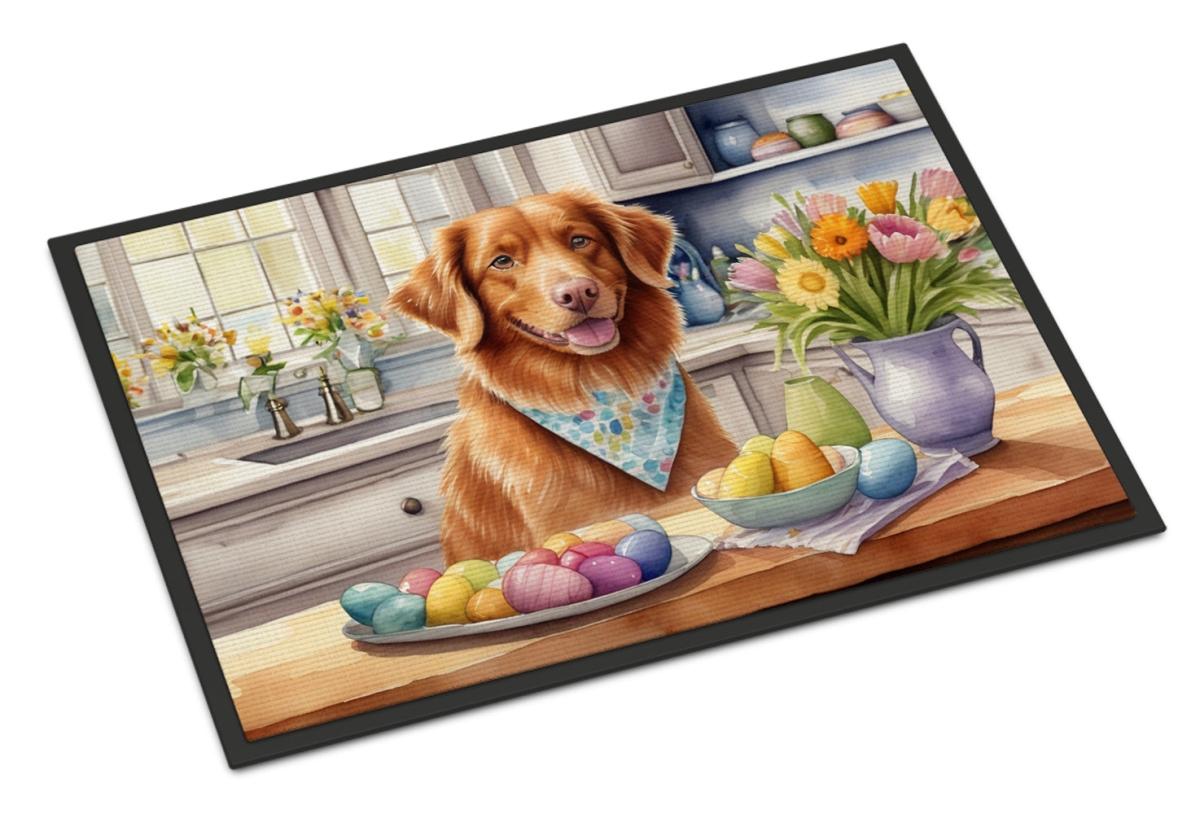 DAC6862JMAT 24 x 36 in. Decorating Easter Nova Scotia Duck Tolling Retriever Doormat