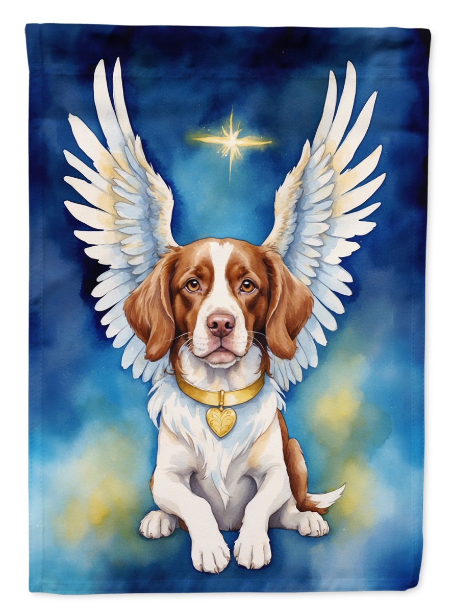 DAC6964CHF 40 x 28 in. Brittany Spaniel My Angel House Flag