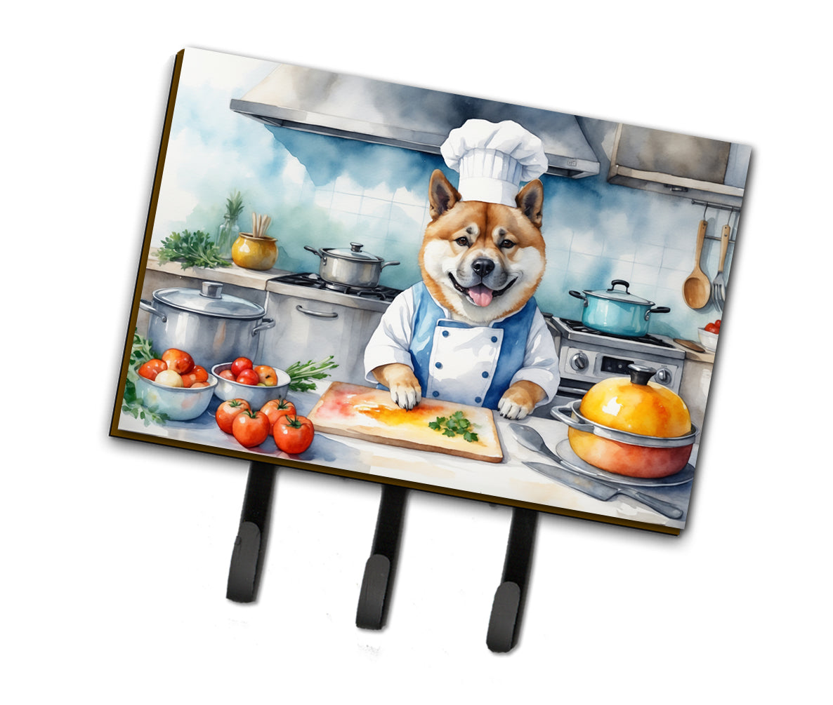 DAC6182TH68 9 x 6 in. Akita The Chef Leash or Key Holder