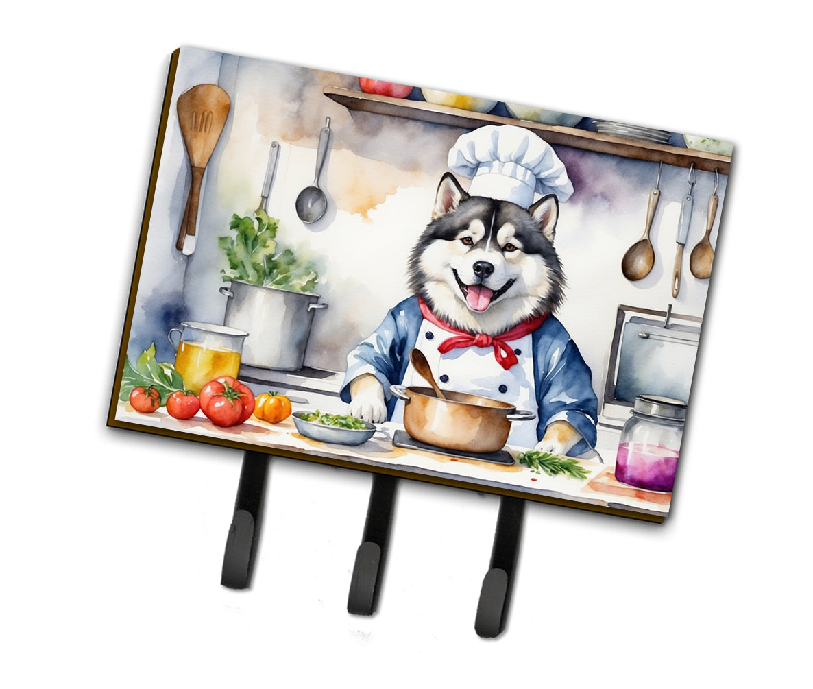 DAC6184TH68 9 x 6 in. Alaskan Malamute The Chef Leash or Key Holder