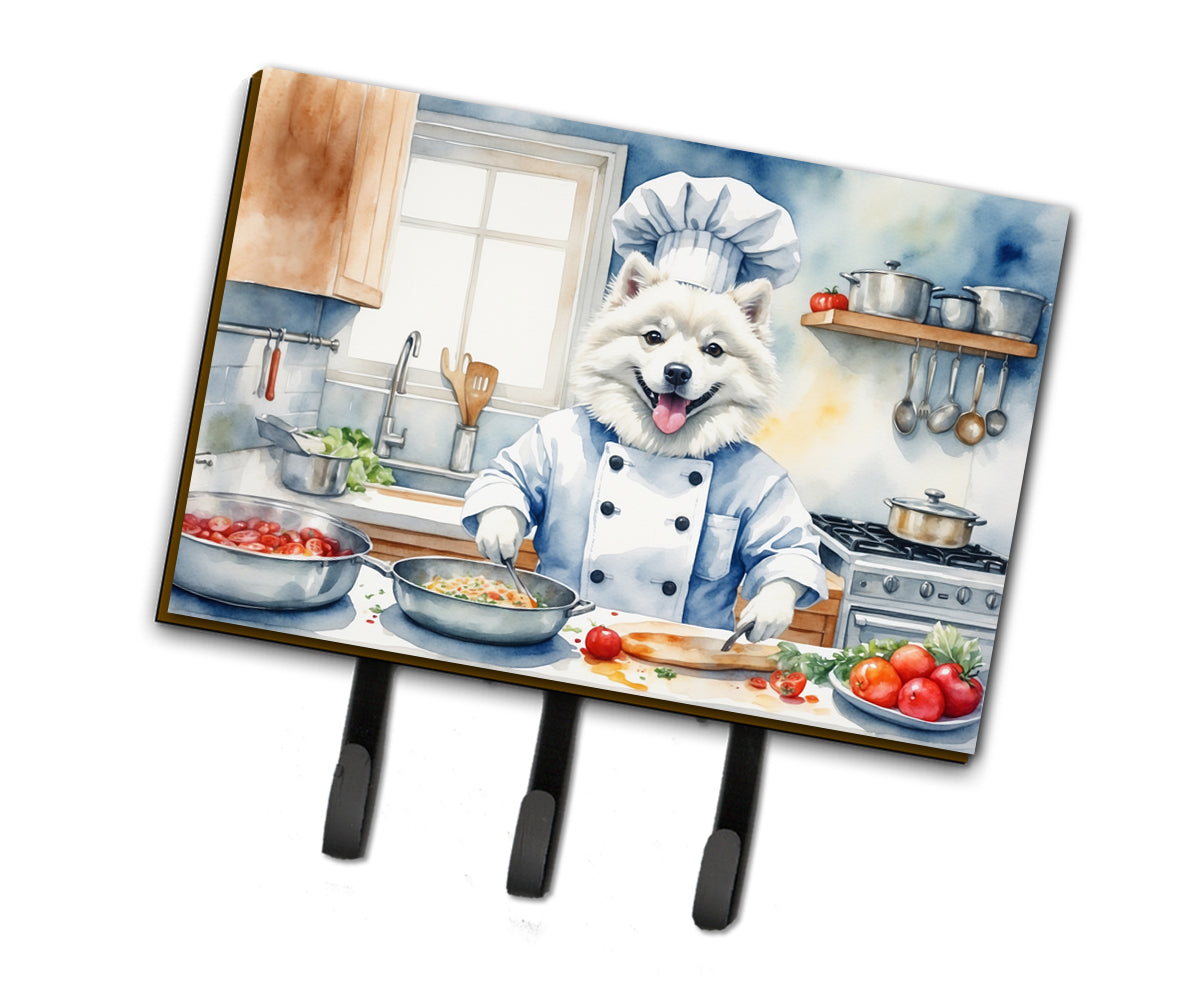 DAC6187TH68 9 x 6 in. American Eskimo The Chef Leash or Key Holder