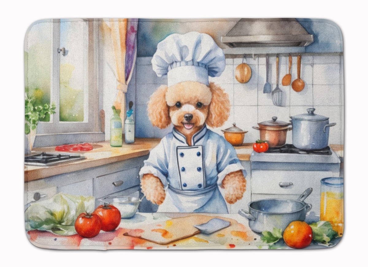 DAC6308RUG 19 x 27 in. Poodle The Chef Memory Foam Kitchen Mat