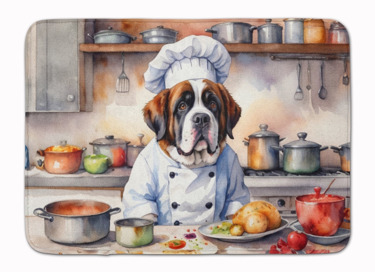 DAC6317RUG 19 x 27 in. Saint Bernard The Chef Memory Foam Kitchen Mat