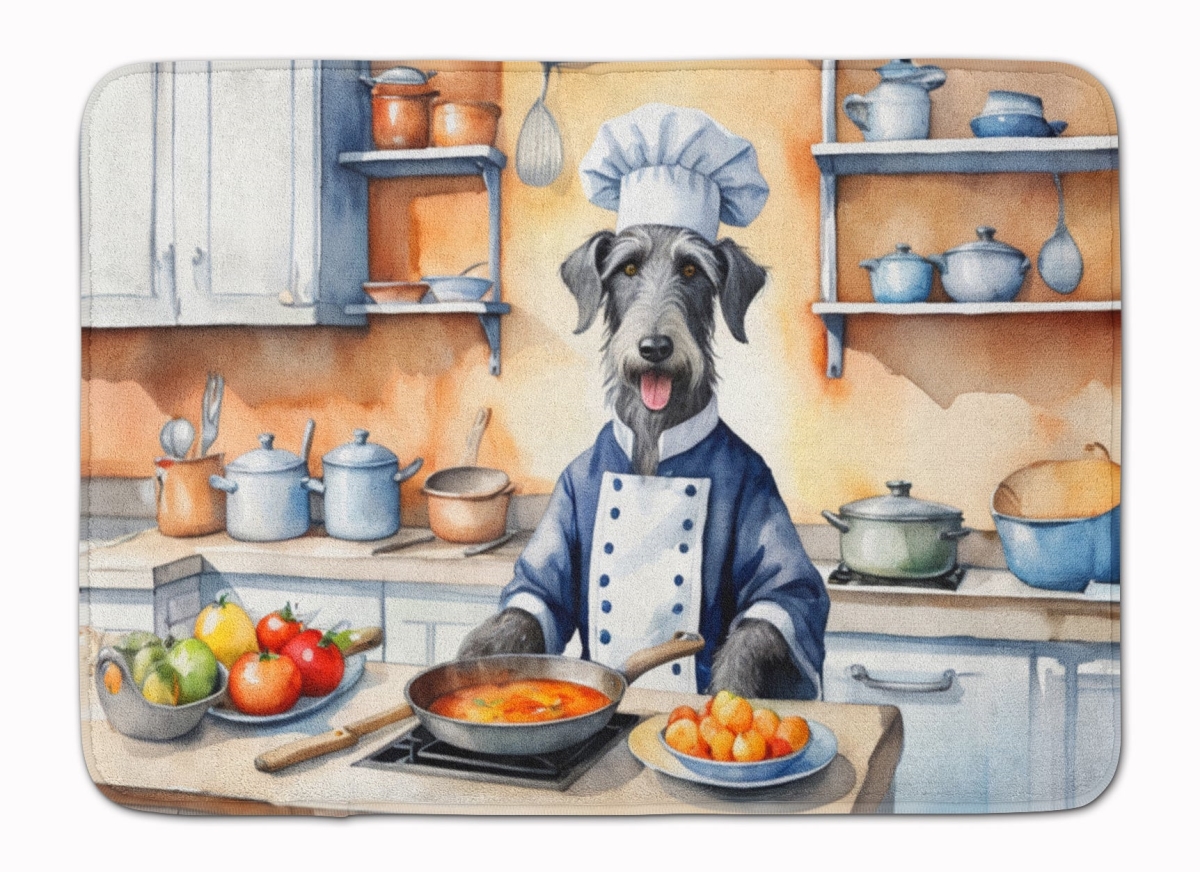 DAC6322RUG 19 x 27 in. Scottish Deerhound The Chef Memory Foam Kitchen Mat
