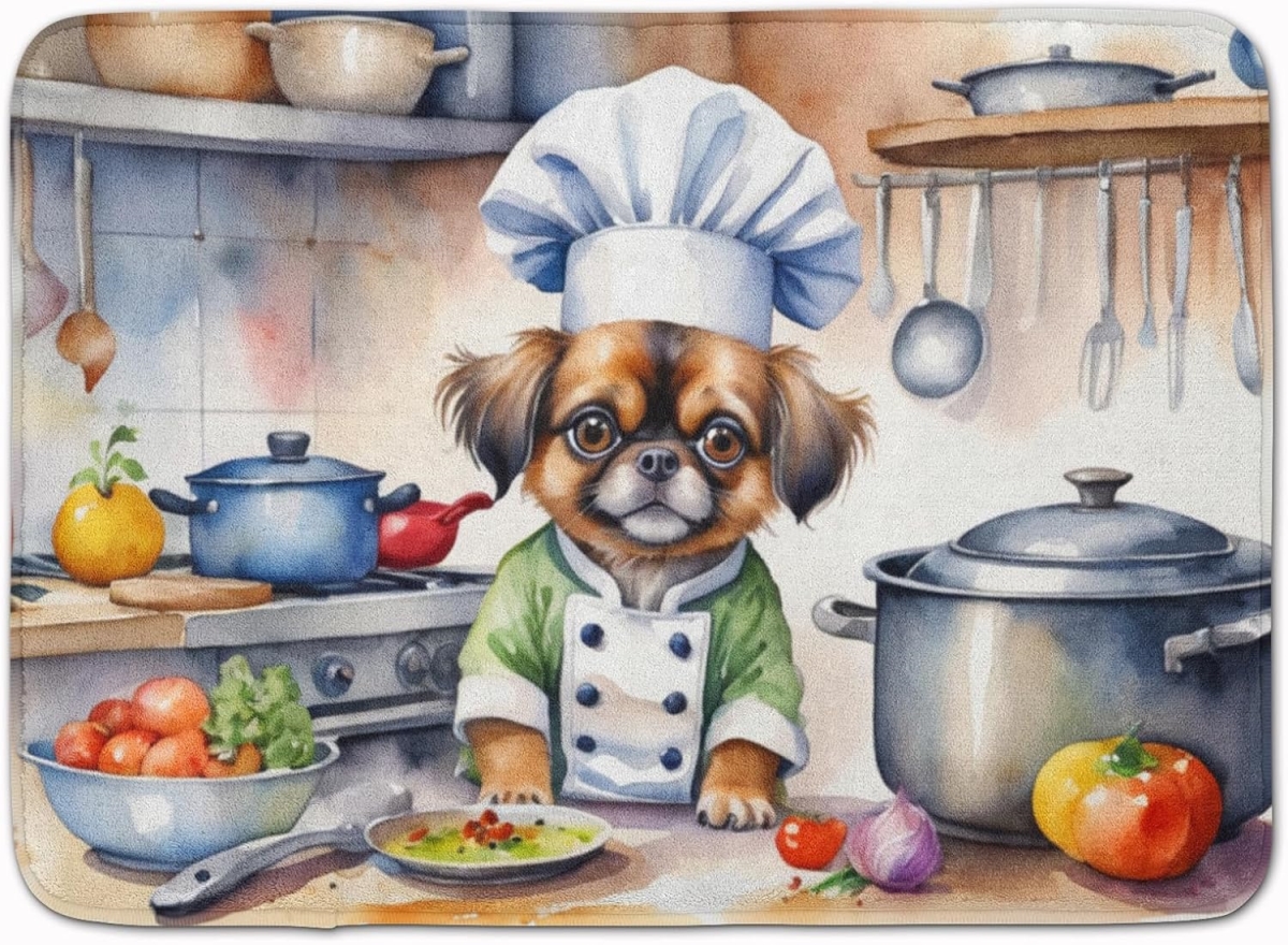 DAC6333RUG 19 x 27 in. Tibetan Spaniel The Chef Memory Foam Kitchen Mat