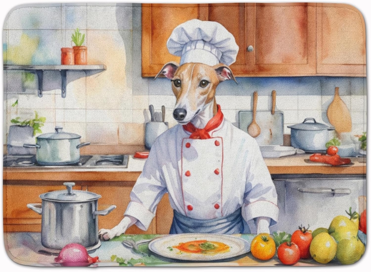 DAC6341RUG 19 x 27 in. Whippet The Chef Memory Foam Kitchen Mat