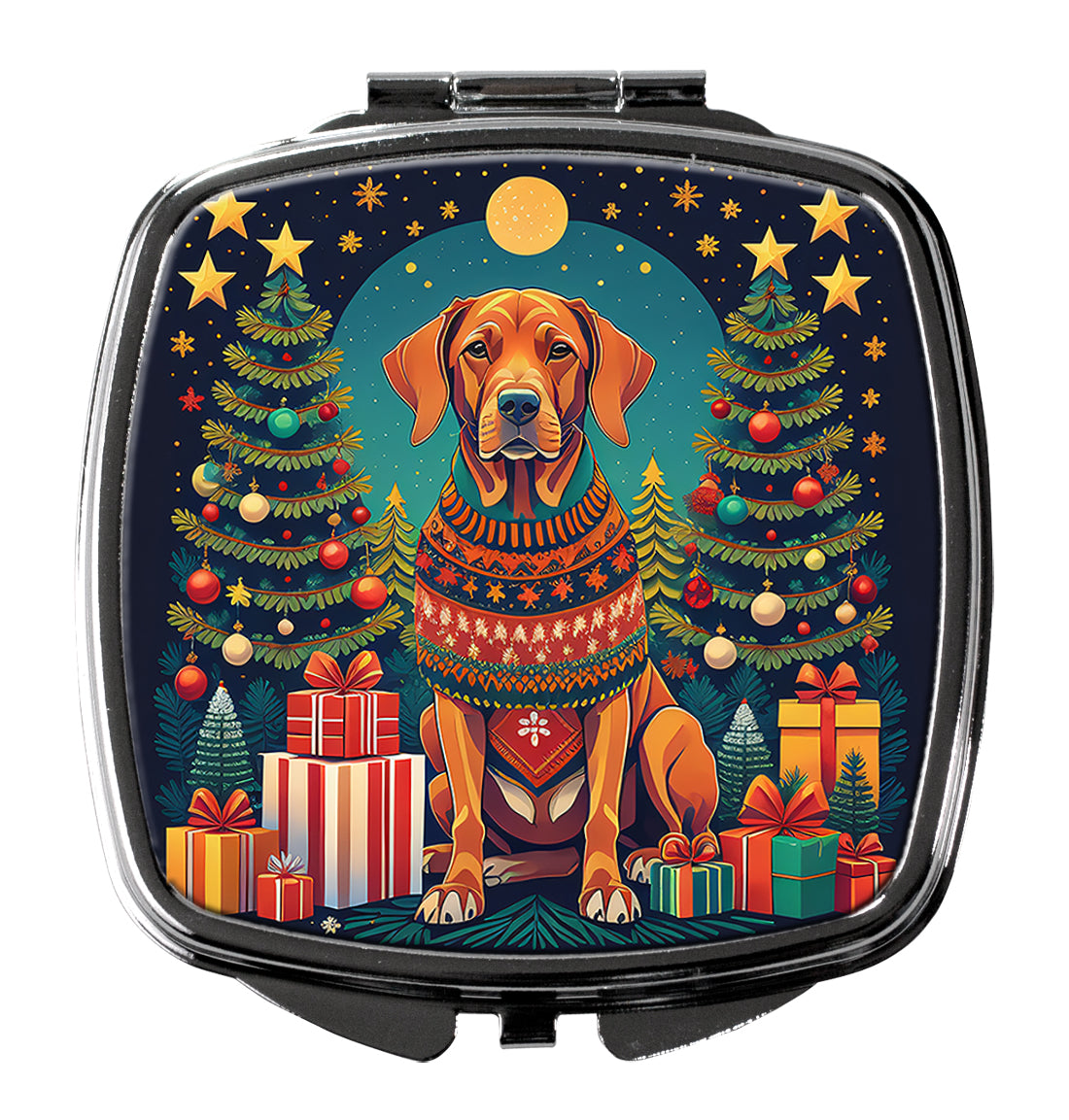DAC1162SCM 3 x 2.75 in. Vizsla Christmas Compact Mirror