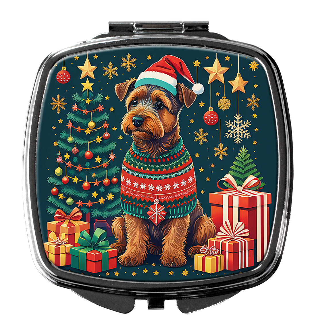 DAC1164SCM 3 x 2.75 in. Welsh Terrier Christmas Compact Mirror
