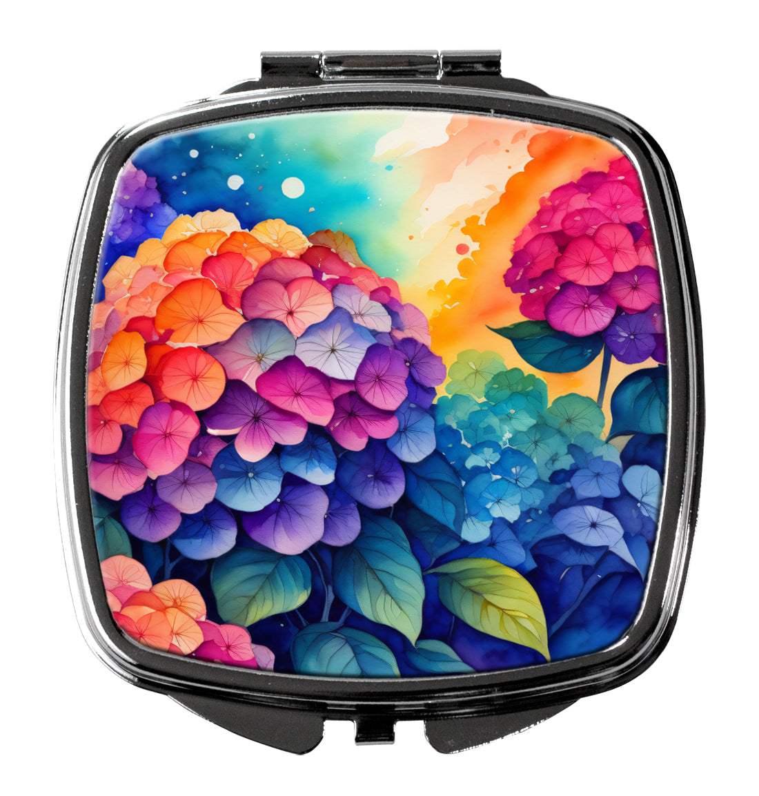 DAC1965SCM 3 x 2.75 in. Colorful Hydrangeas Compact Mirror