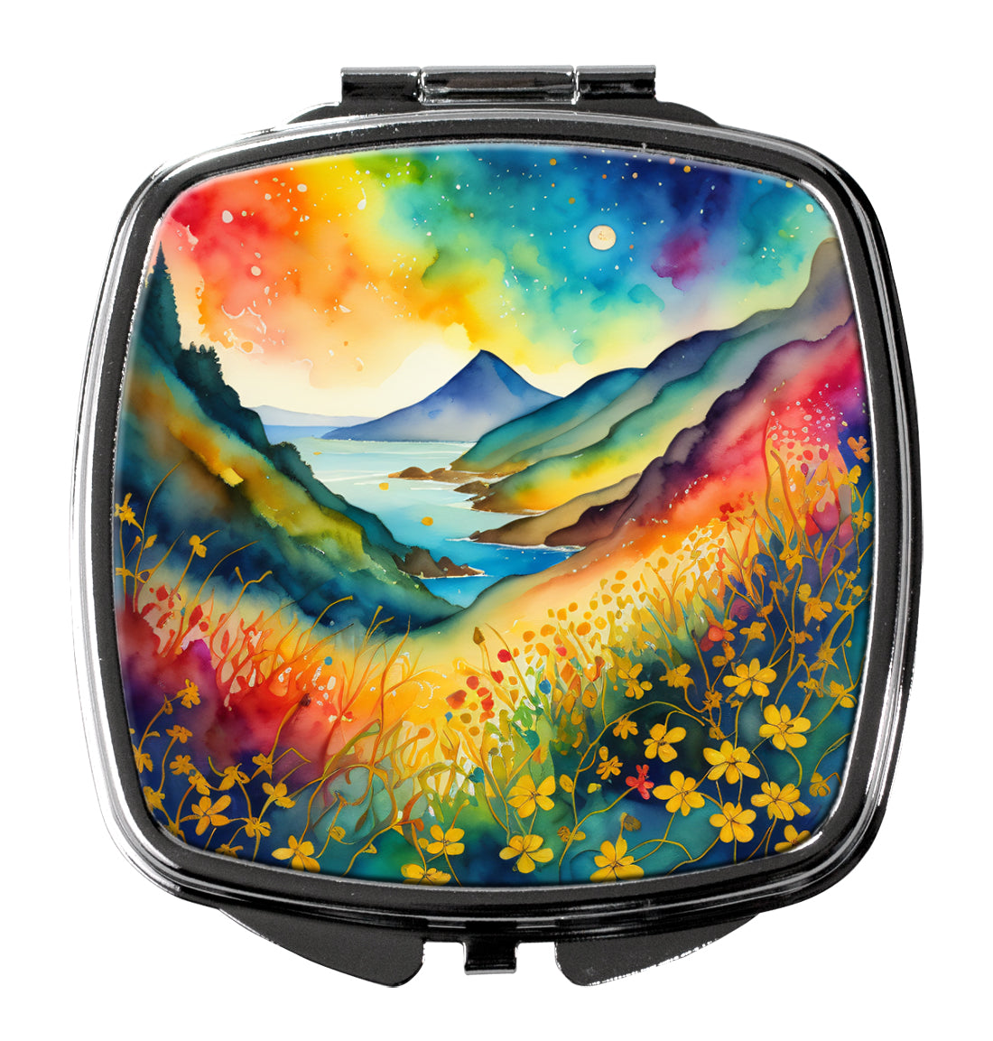 DAC1966SCM 3 x 2.75 in. Colorful Hypericum or St. Johns Wort Compact Mirror