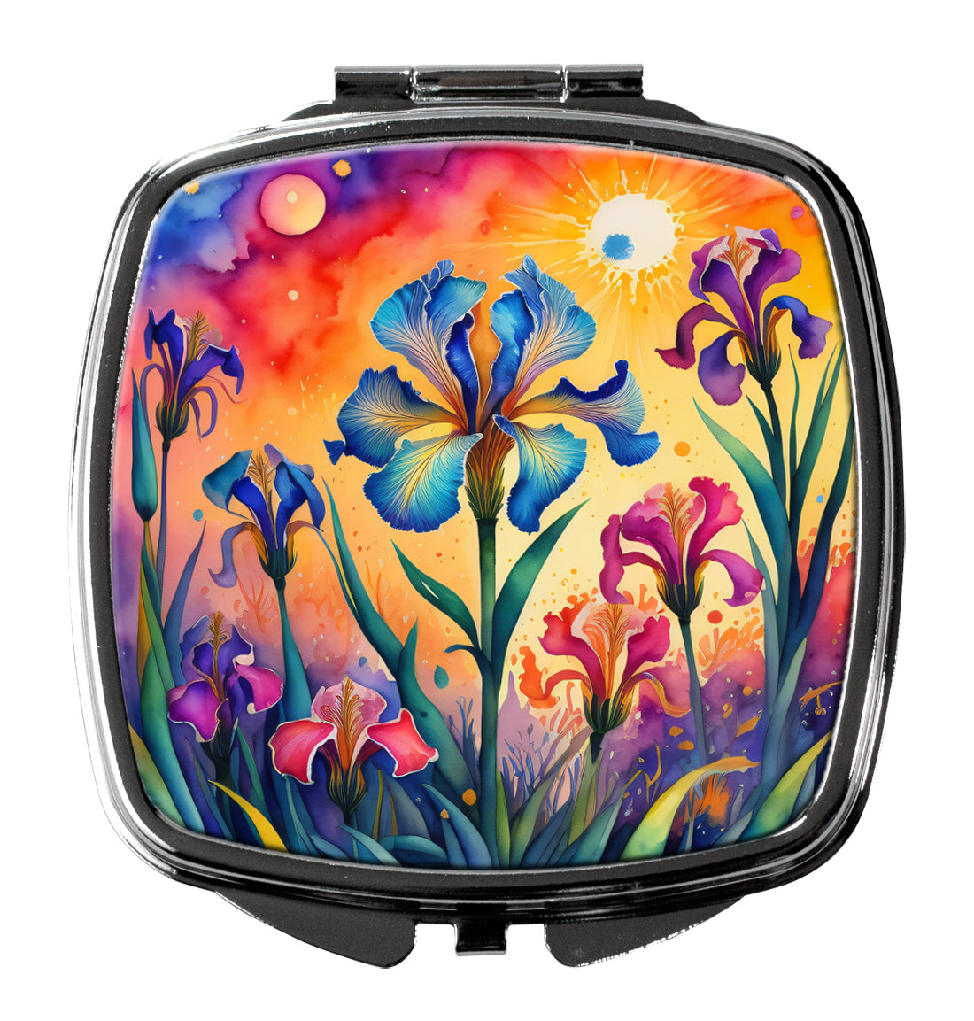 DAC1968SCM 3 x 2.75 in. Colorful Iris Compact Mirror
