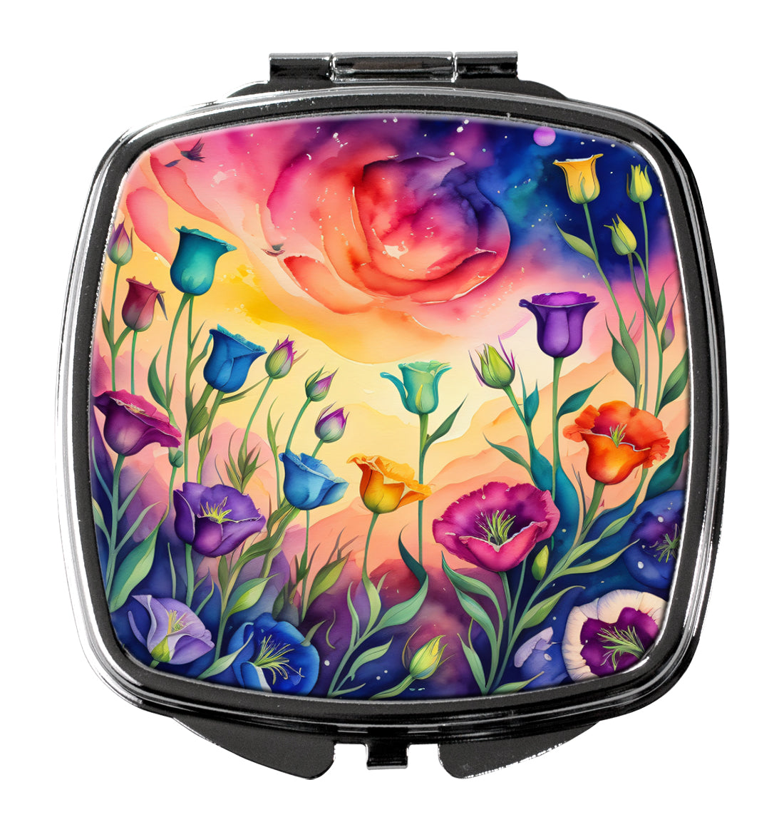 DAC1972SCM 3 x 2.75 in. Colorful Lisianthus Compact Mirror