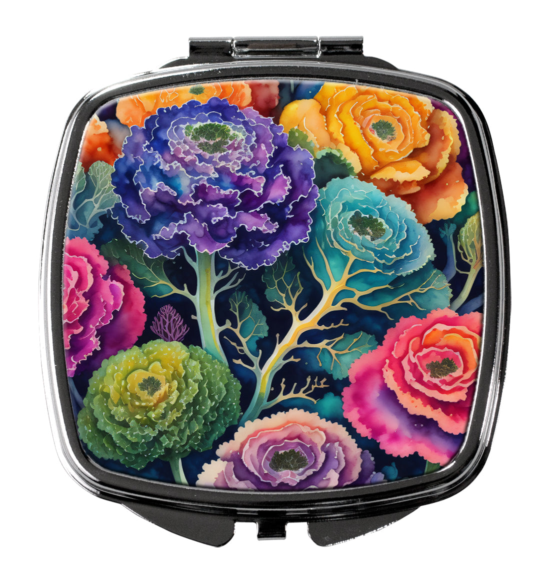 DAC1978SCM 3 x 2.75 in. Colorful Ornamental Kale Compact Mirror
