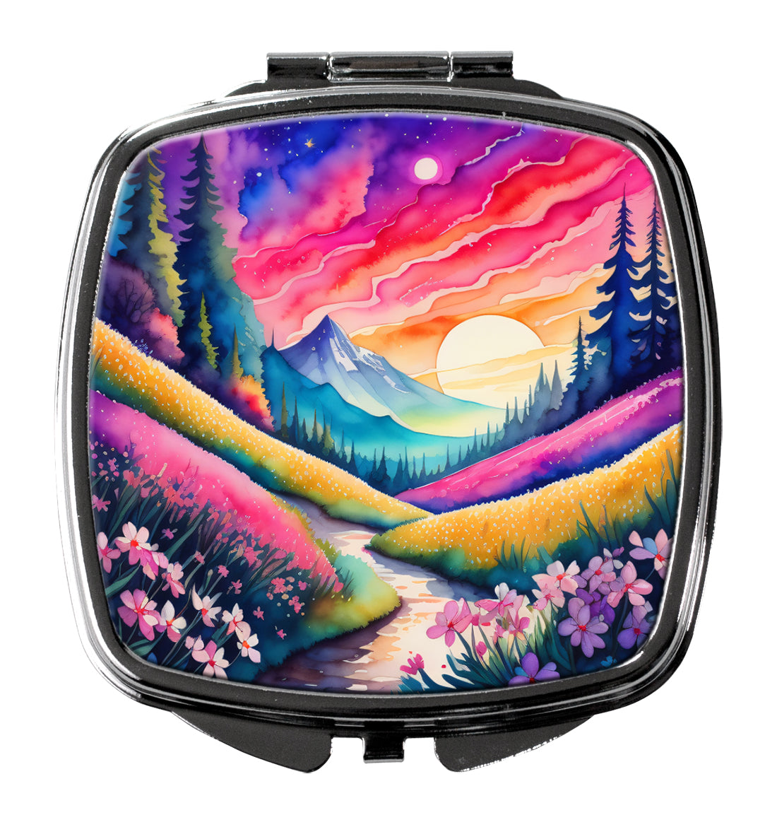 DAC1985SCM 3 x 2.75 in. Colorful Phlox Compact Mirror
